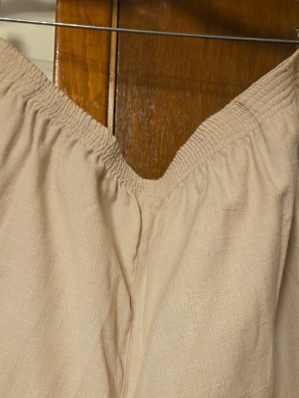Studio Works Wide Leg Pants in Light Beige